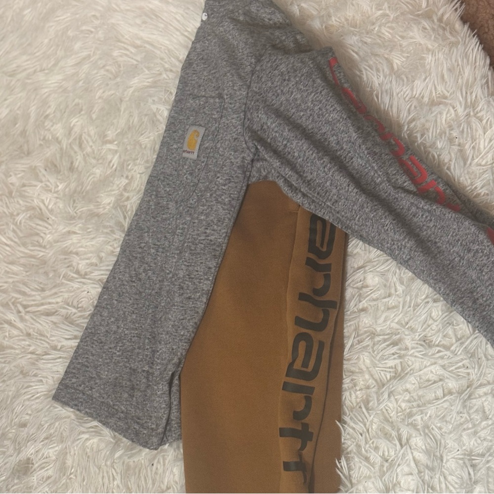 Carhartt Gray and Brown Overalls